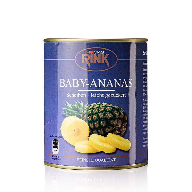 Thomas Rink Baby ananasskiver, 28-32 skiver, 830 g