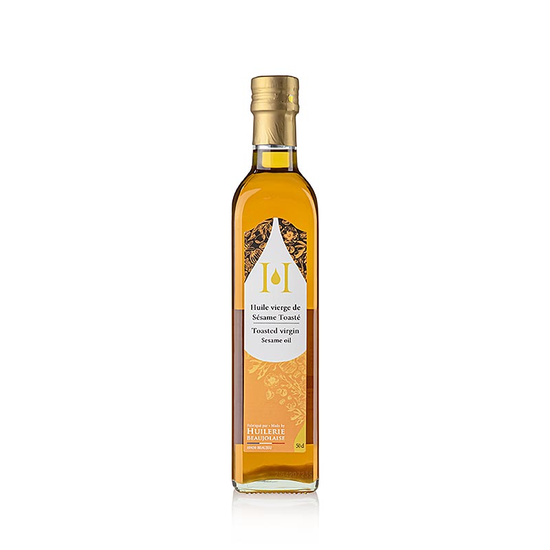Sesamolie, jomfru, ristet, Huilerie Beaujolaise, økologisk, 500 ml