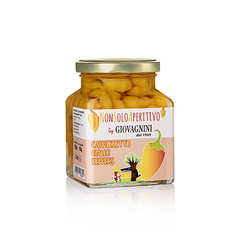 Cappuccetto Pepper Giallo, gule paprikadråber, Giovagnini, 290 g
