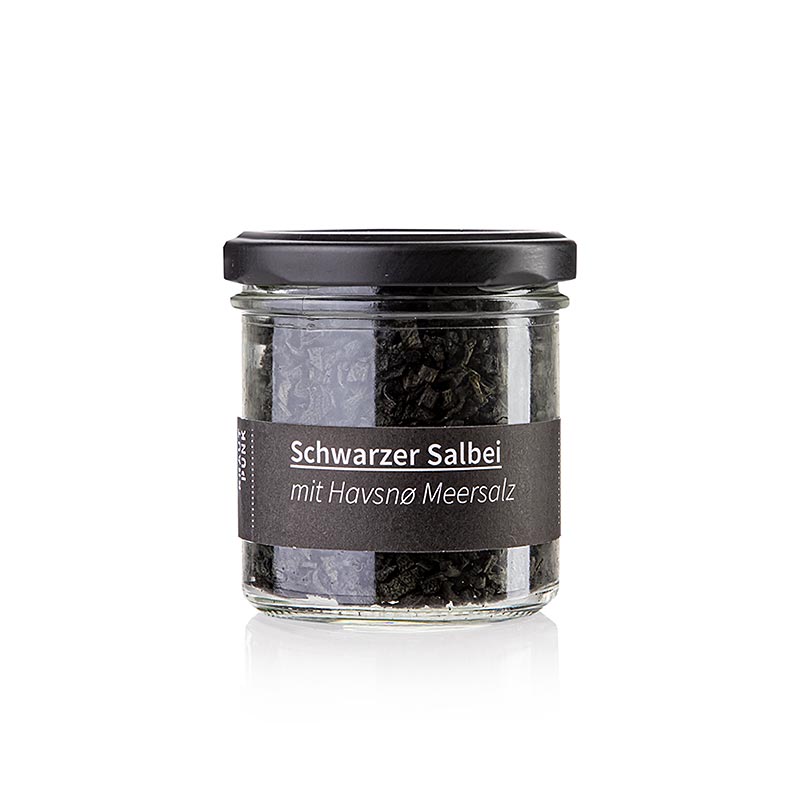 Fermenteret sort salvie med Havsnø havsalt, Krautpunk, 40 g