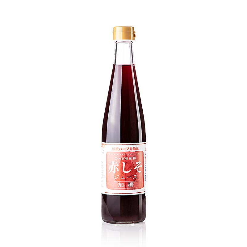 Rød Shiso drikkevare, med sukker, 500 ml