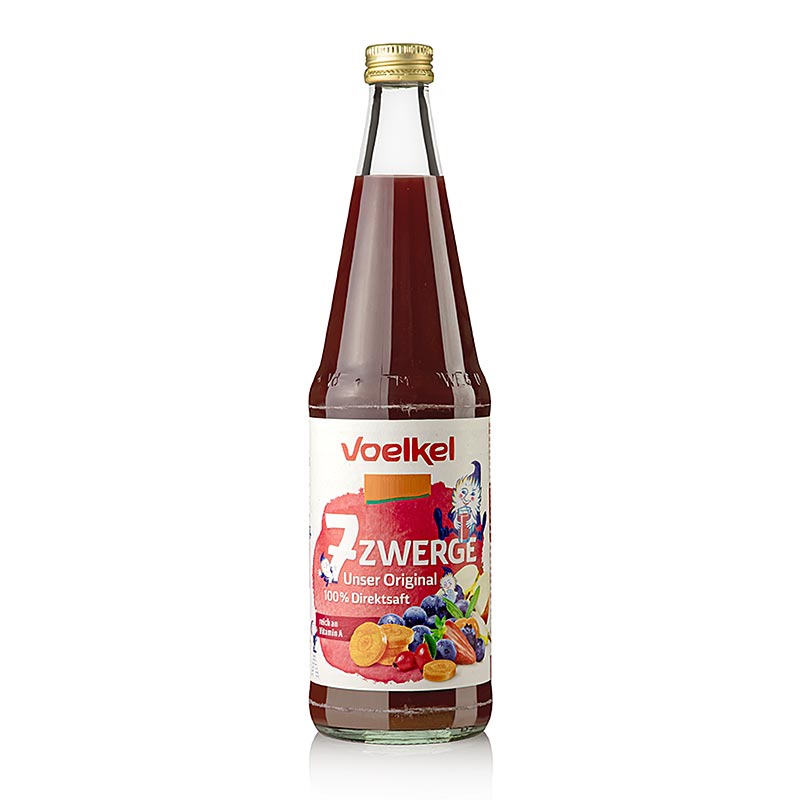 Voelkel "7 Zwerge" flerfrugtsaft, økologisk og vegansk, 700 ml