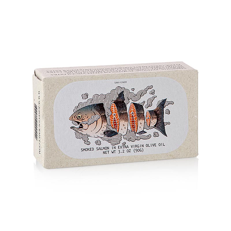 Røget laksfilet i ekstra jomfruolivenolie, Jose Gourmet, 90 g