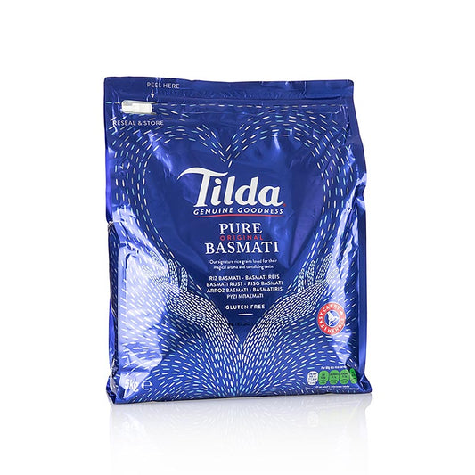 Tilda basmatiris, pose med lynlås, 5 kg