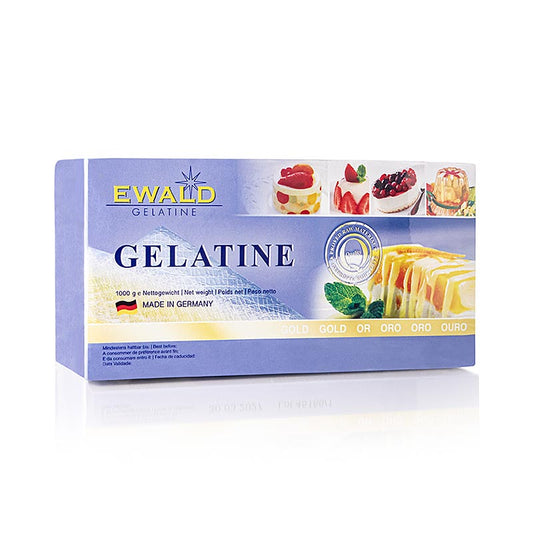 Bladgelatine – guld, 210 Bloom, 1 kg, ca. 500 stk.