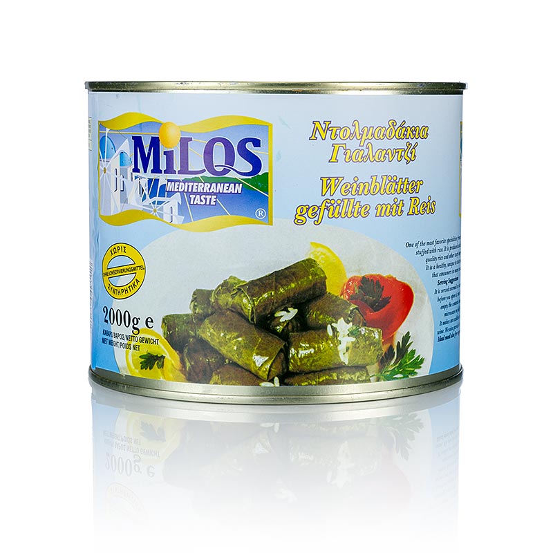 Vindrueblade med risfyld, 2 kg, ca. 60 stk.