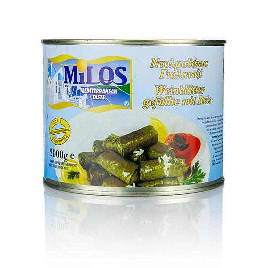 Vindrueblade med risfyld, 2 kg, ca. 60 stk.