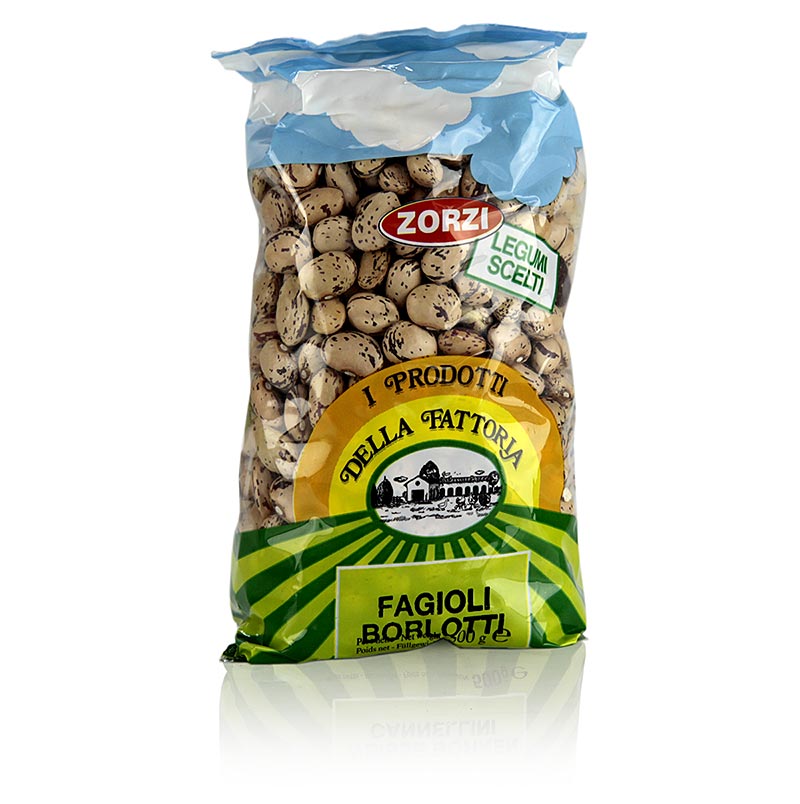 Bønner, borlotti – vagtelbønner, små, tørrede, 500 g