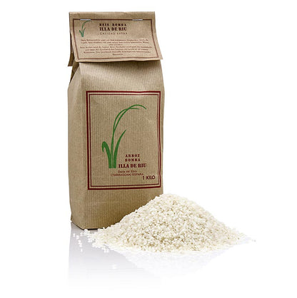 Arroz Bomba, rundkornet ris, til paella og risotto, Ebro-deltaet/Spanien, 1 kg