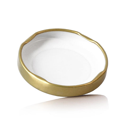 Låg, guld, til sekskantet glas, 63 mm, 287 ml, 1 stk