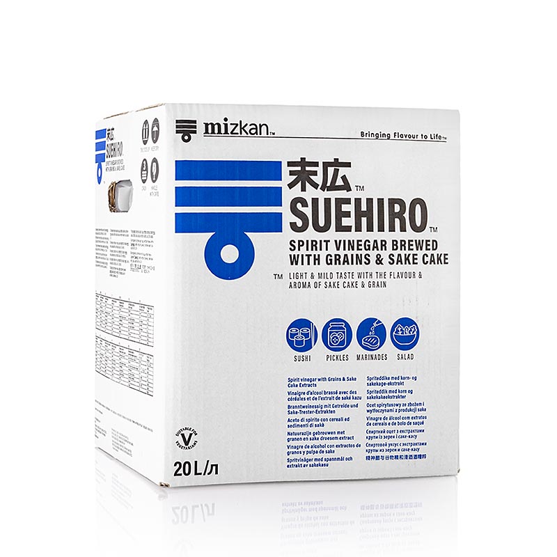 Suehiro - risvin-hvedeeddike til sushi, med salt, Mizkan, 20 L
