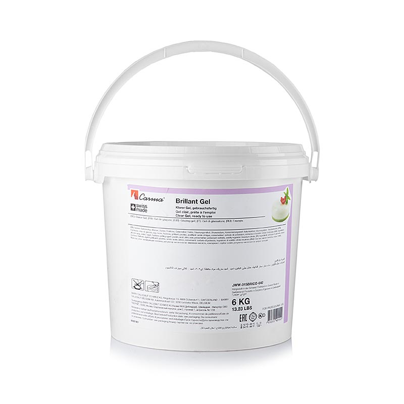 Brillant-Gel, klar, transparent gelering, kan bruges koldt, 6 kg