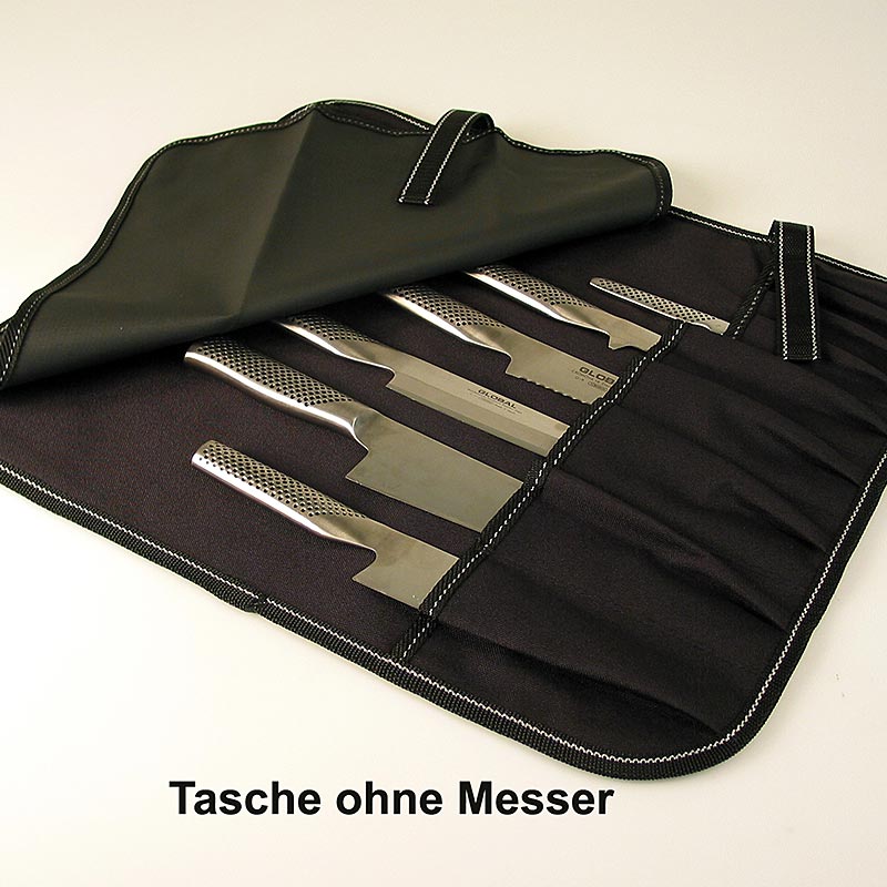 Global G-666/09 knivtaske, nylon, 9 Global-knive, 1 stk