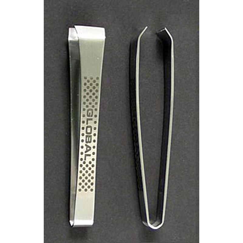 Global GS-20/B fiskebenpincet, rustfrit stål med prikmønster, 11,5 cm, 1 stk.