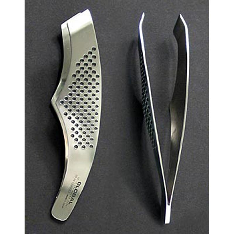 Global GS-29 Buet fiskebenstang, rustfrit stål med prikmønster, 14 cm, 1 stk