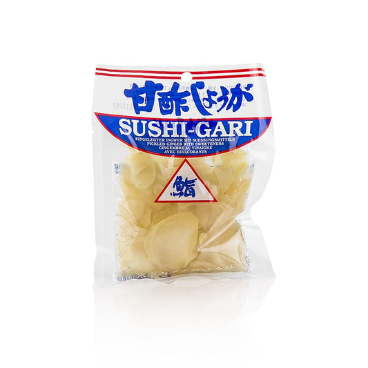 Ingefær, syltet, gul/hvid, fra Japan, 110 g