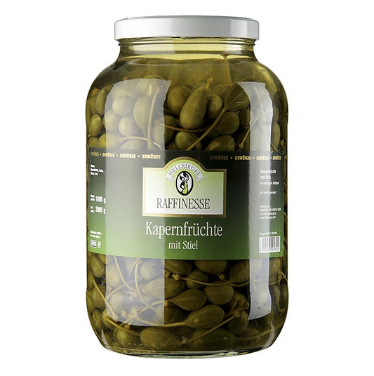 Kapersfrugter, store, med stilk, ø 18-21 mm, Rafinesse, 3,9 kg