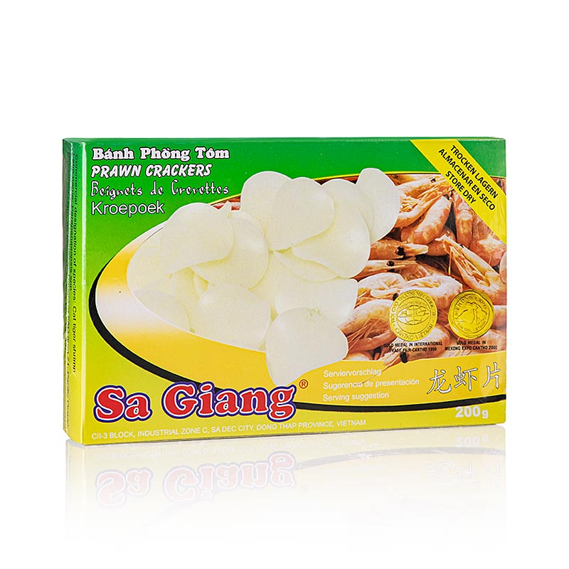 Kroepoek med rejer, ubagt, Sagiang, 200 g