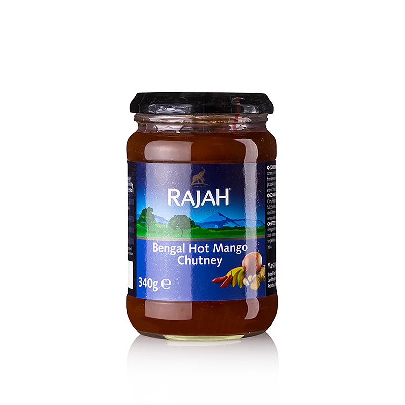 Mango-chutney, stærk, Rajah, 340 g