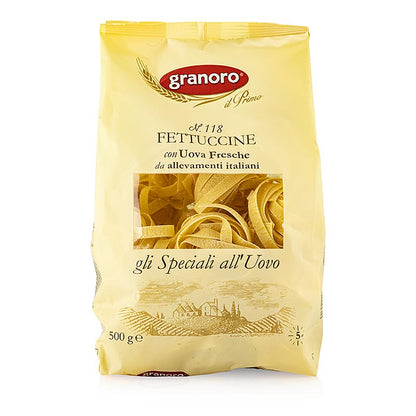 Granoro Fettuccine med æg, brede båndnudler, nr. 118, 500 g