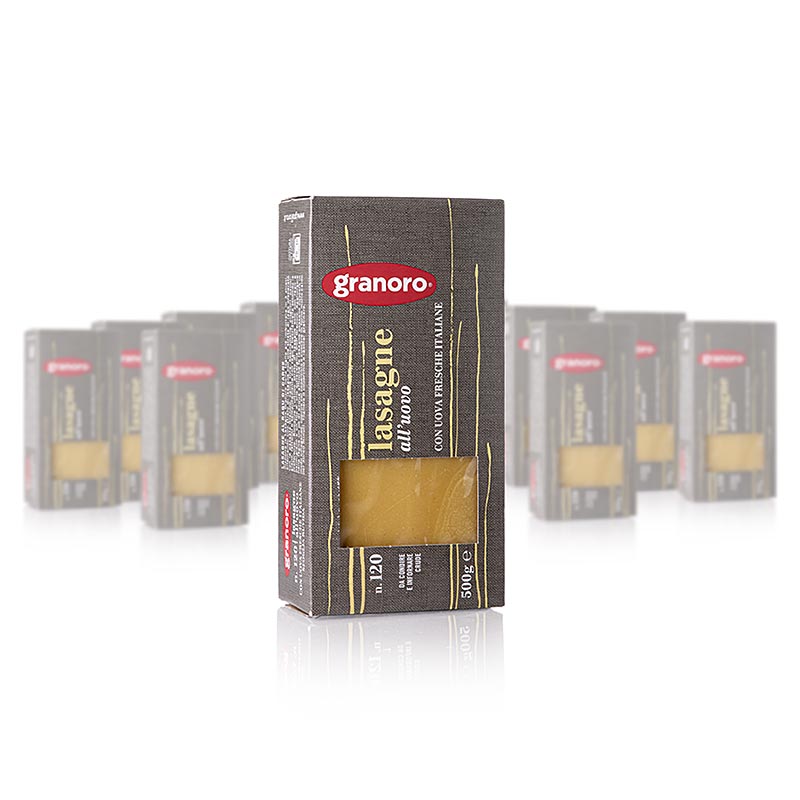 Granoro Lasagne med æg, 82 x 60 x 1 mm, nr. 120, 6 kg, 12 x 500 g