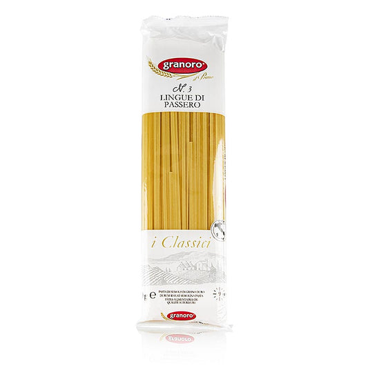 Granoro Lingue di Passero, båndnudler, 3 mm, nr. 3, 500 g