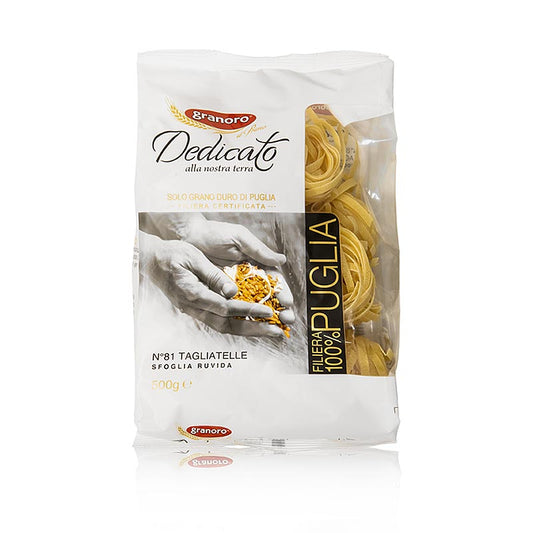 Granoro Tagliatelle, 6 mm, båndnudler i rede nr. 81, 500 g