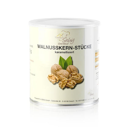 Valnøddekerner, karamelliserede, 500 g