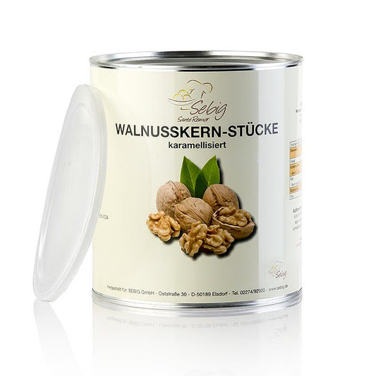 Valnøddekerner, karamelliserede, 500 g