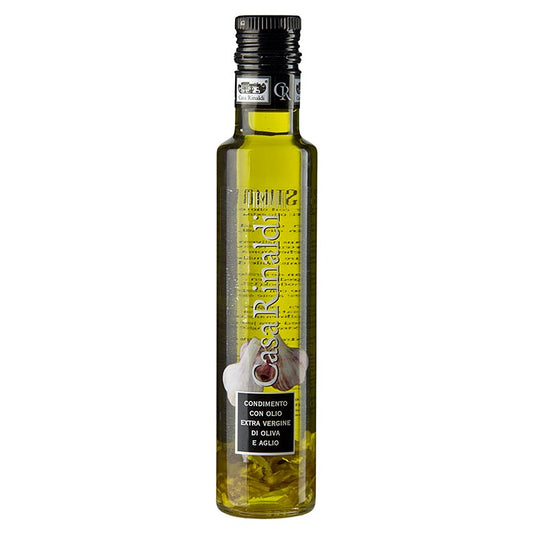 Ekstra jomfruolivenolie, Casa Rinaldi, aromatiseret med hvidløg, 250 ml
