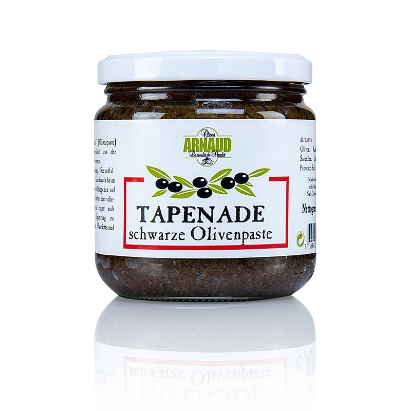 Olivenpasta – tapenade, sort, Arnaud, 400 g