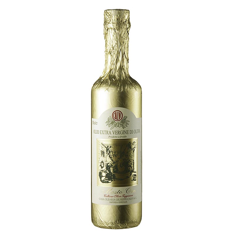 Ekstra jomfruolivenolie, Calvi "Mosto Oro", guldfolie, 500 ml