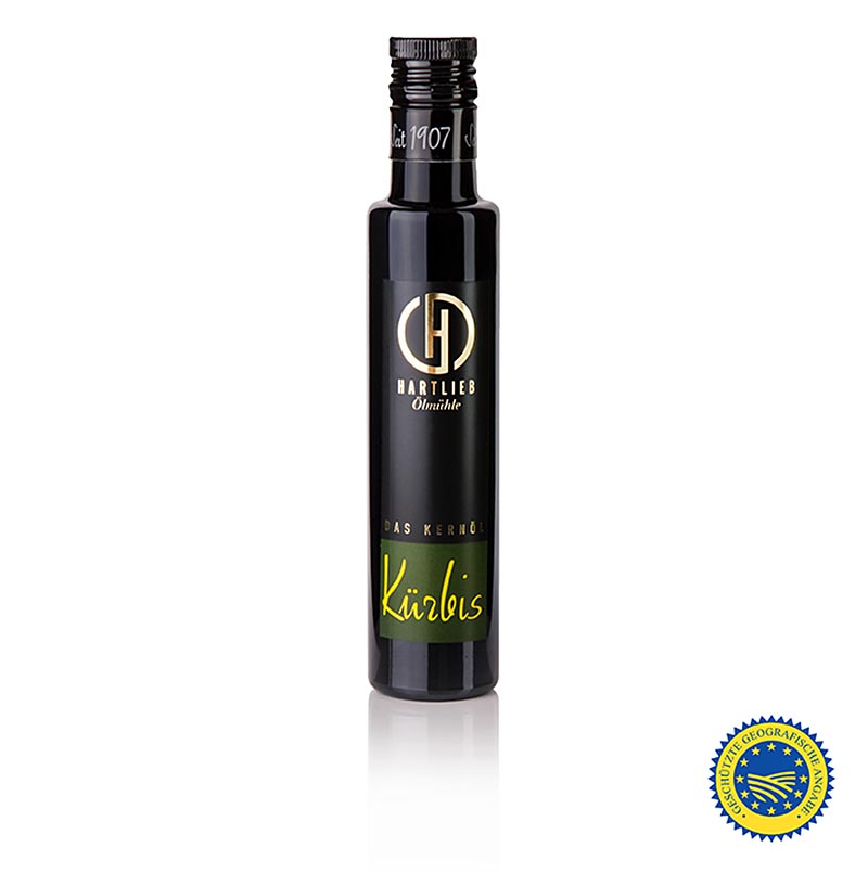 Græskarfrøolie fra Steiermark g.g.A., 100 % ren, Hartlieb, 250 ml