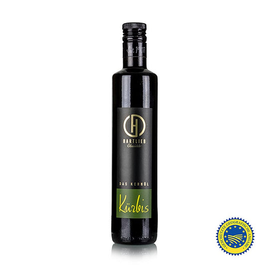 Græskarfrøolie fra Steiermark g.g.A., 100 % ren, Hartlieb, 500 ml