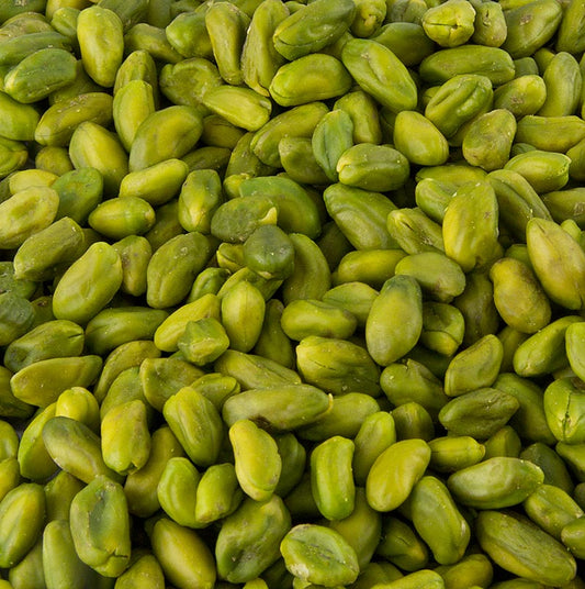 Pistacienødder, afskallede, lysegrønne, køkkenkvalitet, 1 kg