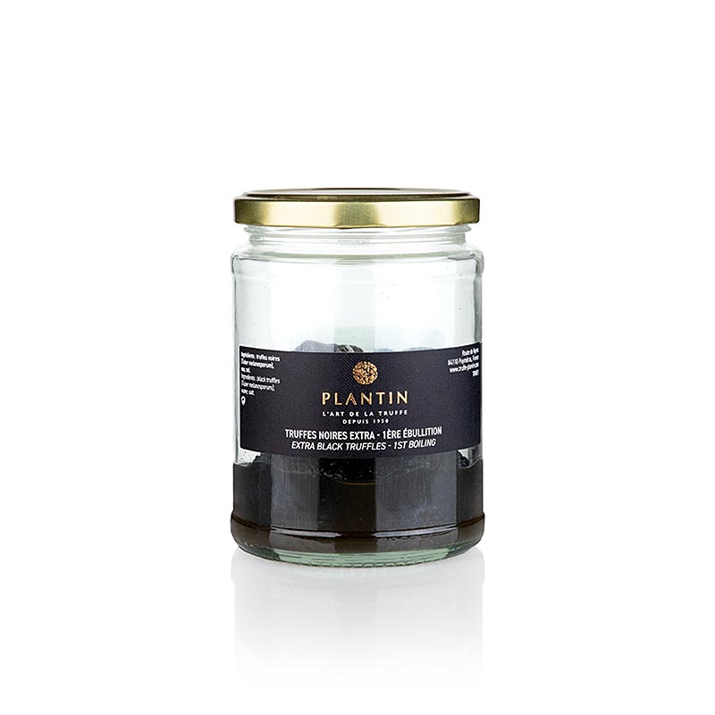 Ekstra fin vintertrøffel (Tuber Melanosporum), hele trøfler, runde, Plantin, 210 g