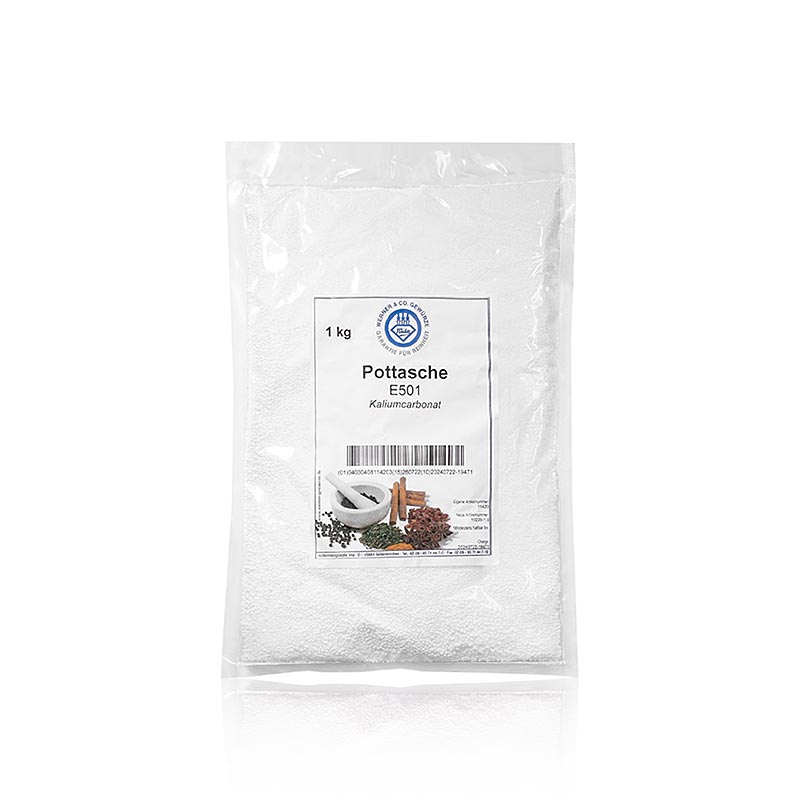 Pottaske – kaliumkarbonat, til peberkagedej, E501, 1 kg