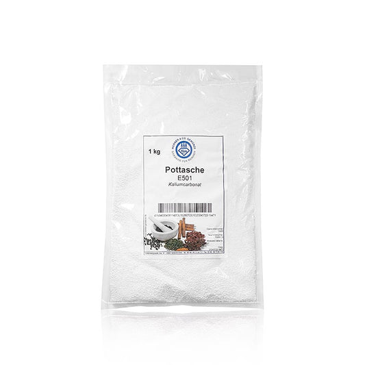 Pottaske – kaliumkarbonat, til peberkagedej, E501, 1 kg