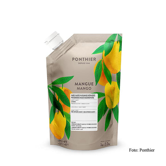 Ponthier mangopuré, med sukker, 1 kg