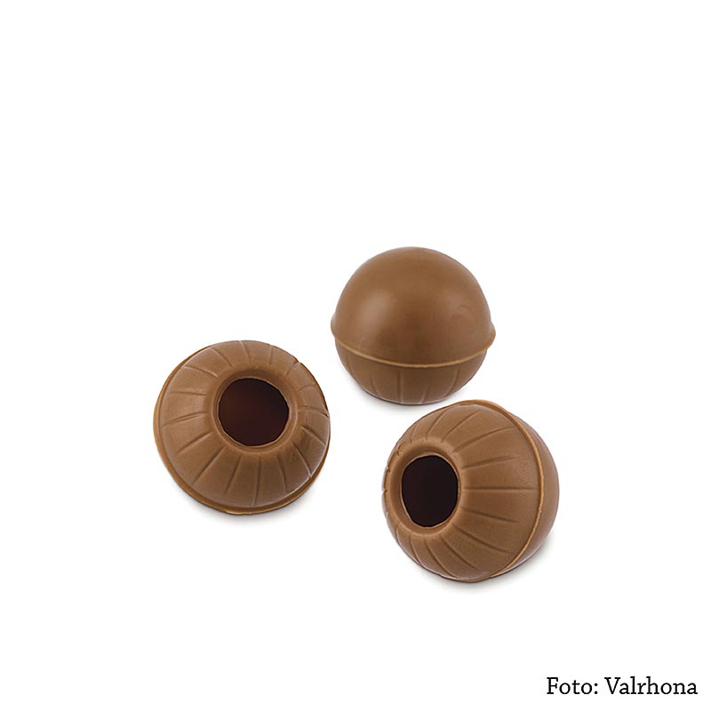 Hule trøffelkugler, mælkechokolade, ø 25 mm, Valrhona, 1,3 kg, 504 stk