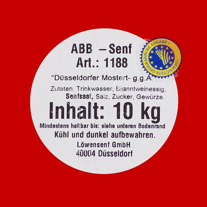 Düsseldorfer ABB-sennep – originalen, medium stærk, g.g.A., 9,39 l