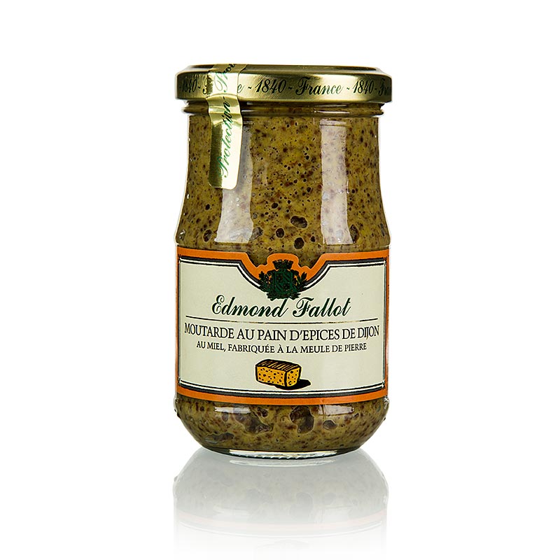 Fallot - Sennep, grov, med krydderbrød og honning, 190 ml