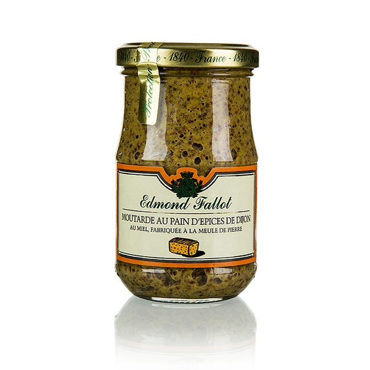 Fallot - Sennep, grov, med krydderbrød og honning, 190 ml