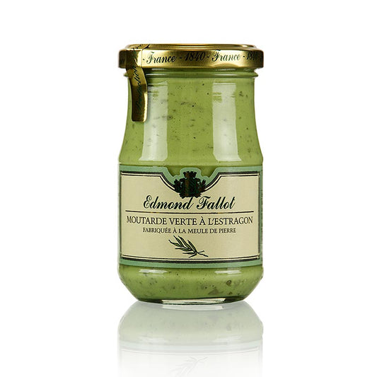 Fallot - Sennep, fin, med estragon, grøn, 190 ml