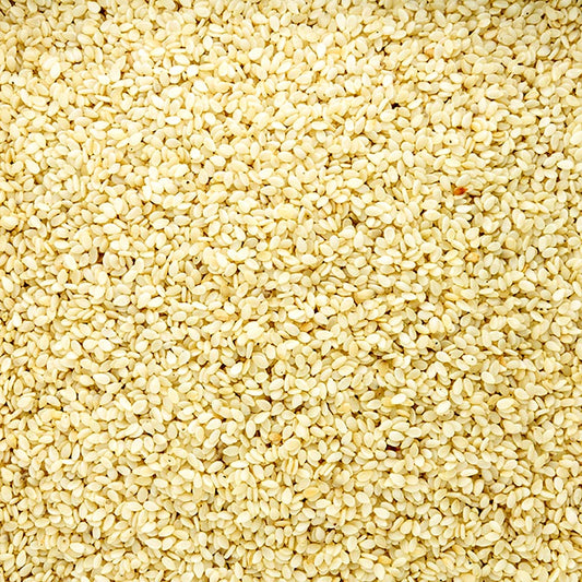 Sesamfrø, afskallede, hvide, 454 g