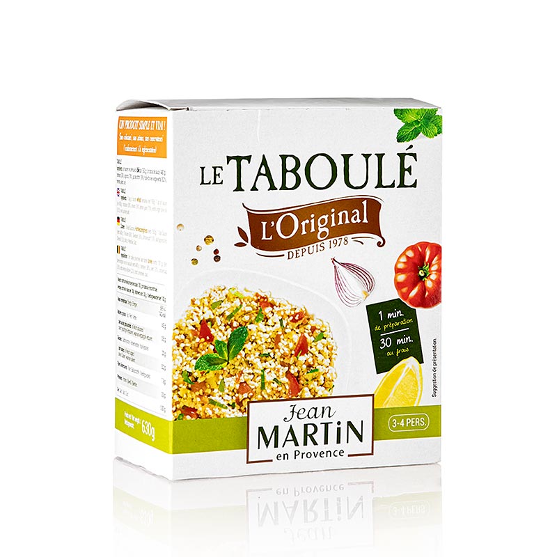 Taboulé færdigblanding, 1 glas sauce og 1 pose couscous, 630 g