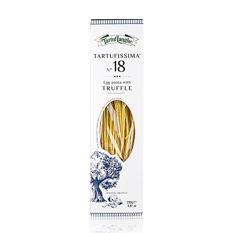 Tartuflanghe trøffel-pasta, tagliolini, med 7 % sommertrøffel, nr. 18, 250 g