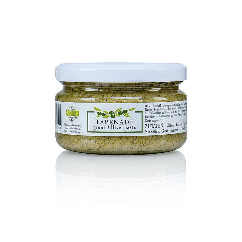 Olivenpasta – tapenade, grøn, Arnaud, 200 g