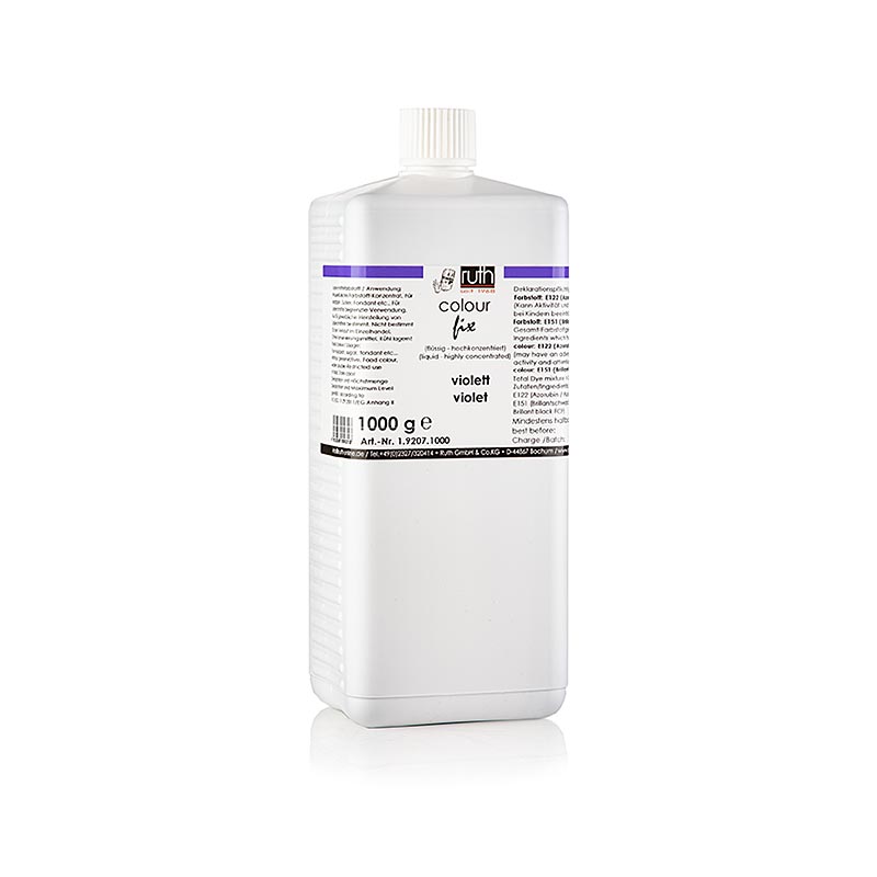 Flydende fødevarefarve, violet, 9807, Ruth, 1 kg