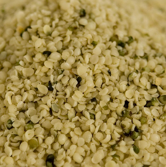 Hampfrø, afskallede, uristede, økologiske, 1 kg